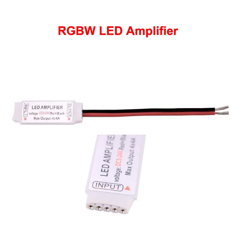 DC 12V 24V светодиодный Усилитель RGB/RGBW один Цвет контроллер Мощность аксессуары для