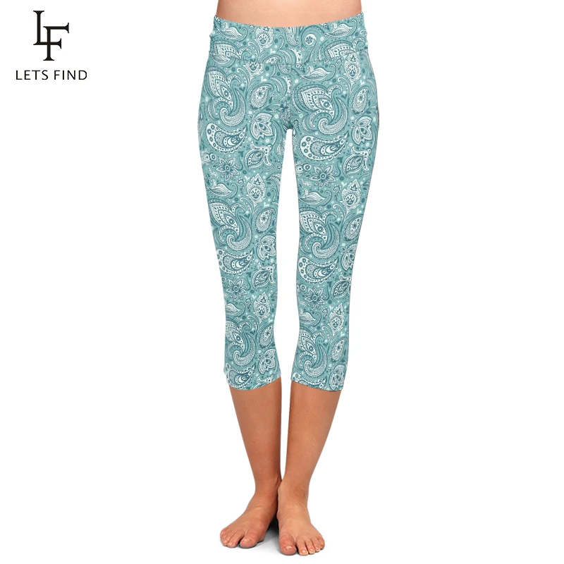 Women Capri Leggings Plus Size High Waist Elastic 220gsm Double Side Brushed Milk Silk Pants Mid-Calf Trousers Fou Summer Women Capri Leggings Plus Size High Waist Elastic 220gsm Double Side Brushed Milk Silk Pants Mid-Calf Trousers Fou Summer