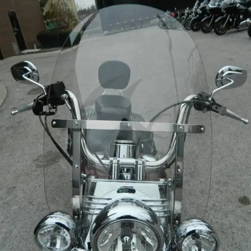 Motorcycle Clear Front Detachable Windscreen Windshield For Harley Davidson Road King FLHR FLHRXS 1994-2022 2020 6