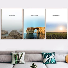 Seascape Santa Cruz Napa Valley Nordic Posters And Prints Wall Art Canvas Painting Wall Pictures For Living Room Bedroom Decor Seascape Santa Cruz Napa Valley Nordic Posters And Prints Wall Art Canvas Painting Wall Pictures For Living Room Bedroom Decor