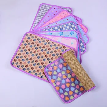 

Fashion Pet Dog Kennel Ice Pad Mat Double Faced Coral Velvet Four Seasons General Soft and Comfortable Dog Mats