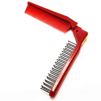 

3 In 1 Hair Beauty Folding Moustache & Beard Comb Hairbrush Beauty Tools for Men Women High Temperature Anti-static Hair Comb
