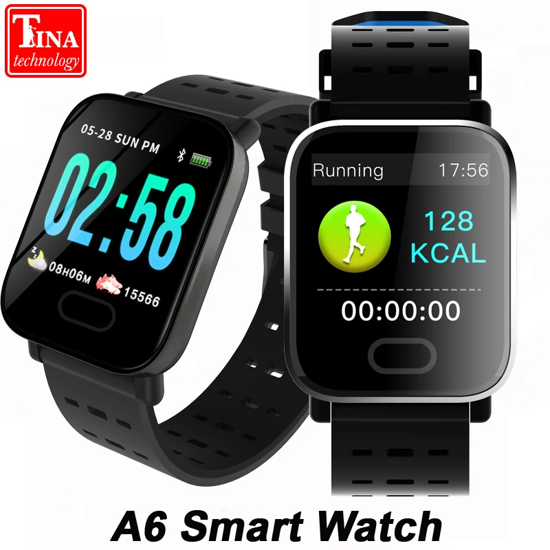 

A6 Fitness Tracker Smart bracelet Heart Rate Monitor Blood Pressure Measure Sport Waterproof Smart Wrist Watch for Android IOS