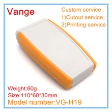 2 шт./лот инъекций Штампованный корпус IP54 случаях, АБС-пластик Корпус diy с Чехол из силикагеля для ПП для gps-трекера 110*60*30 мм