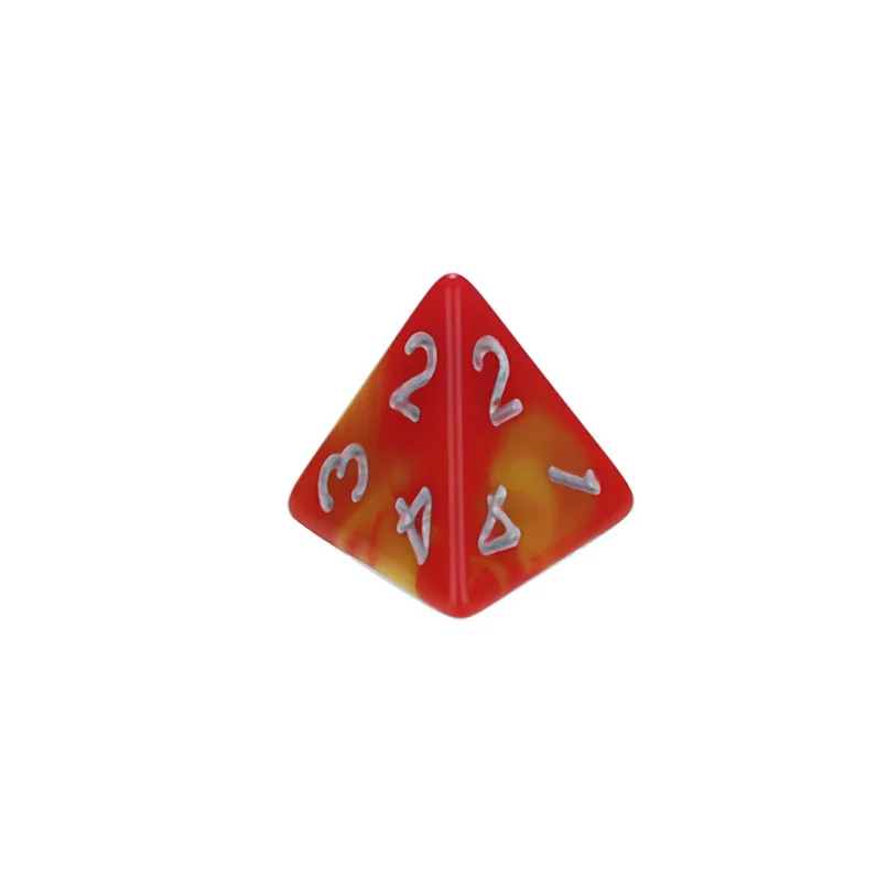 7Pcs Game Dice Party Entertainment Equipment Game Dungeons & Dragons Polyhedral D4-D20 Multi Sided Acrylic Dice #2N23 (10)