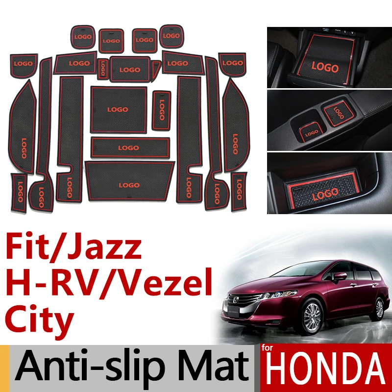 Противоскользящий резиновый подстаканник с прорезями для ворот Honda Fit Jazz GE6 GK5 odyssei