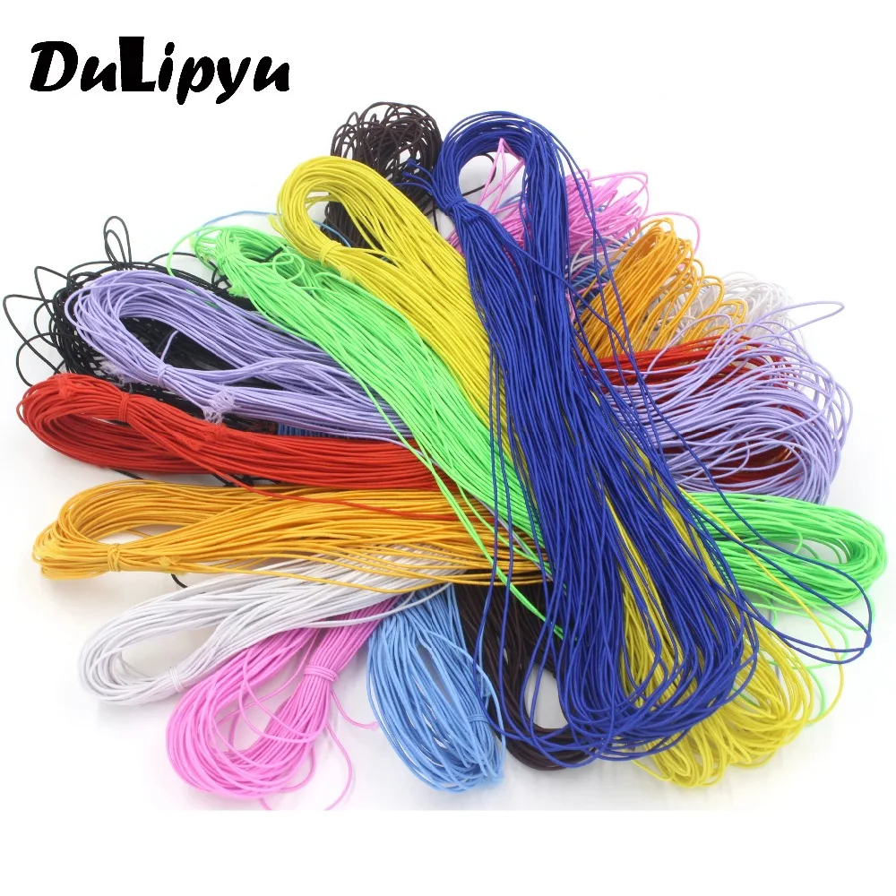 50yard 0.8mm diameter 12colors for choice beading elastic stretch cord string strap rope for