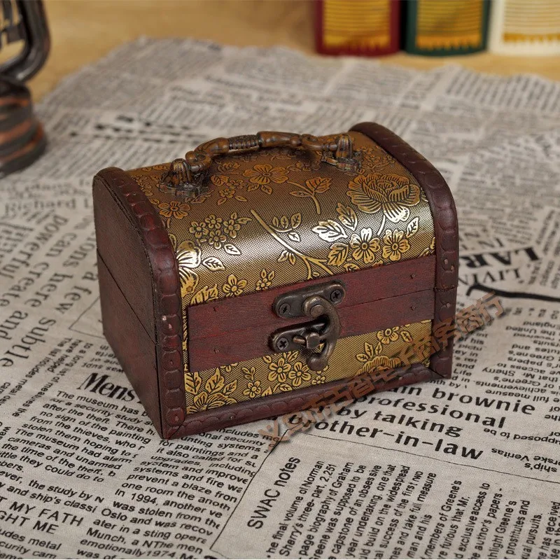 1 шт. домашняя декоративная коробка деревянная Подарочная коробка для спальни медицинские гаджеты Органайзер цветочный дизайн металлические часы шкаф коробка держатель