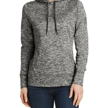Sport-Tek LST225 Ladies Posi-Charge Electric Heather Fleece Hooded Pullover Black Electric - 3XL (1)