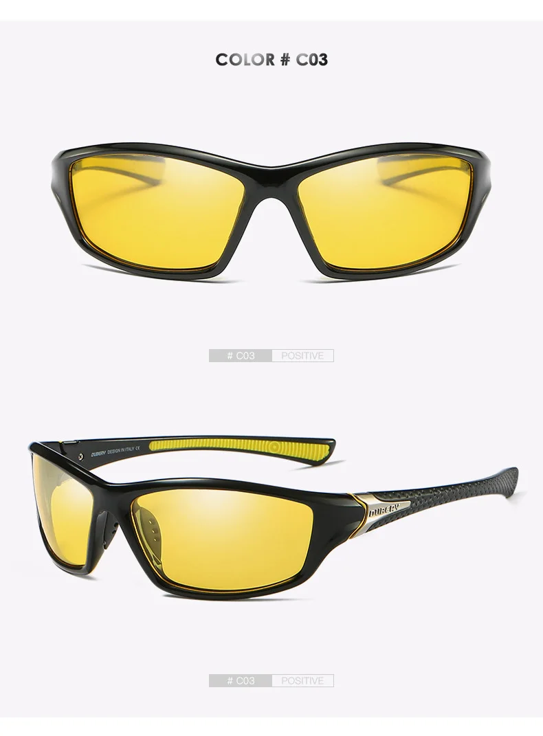 DUBERY Мужские квадратные солнцезащитные очки поляризованные uv400 Высокое Качество поляроидный вождения путешествия солнцезащитные очки HD