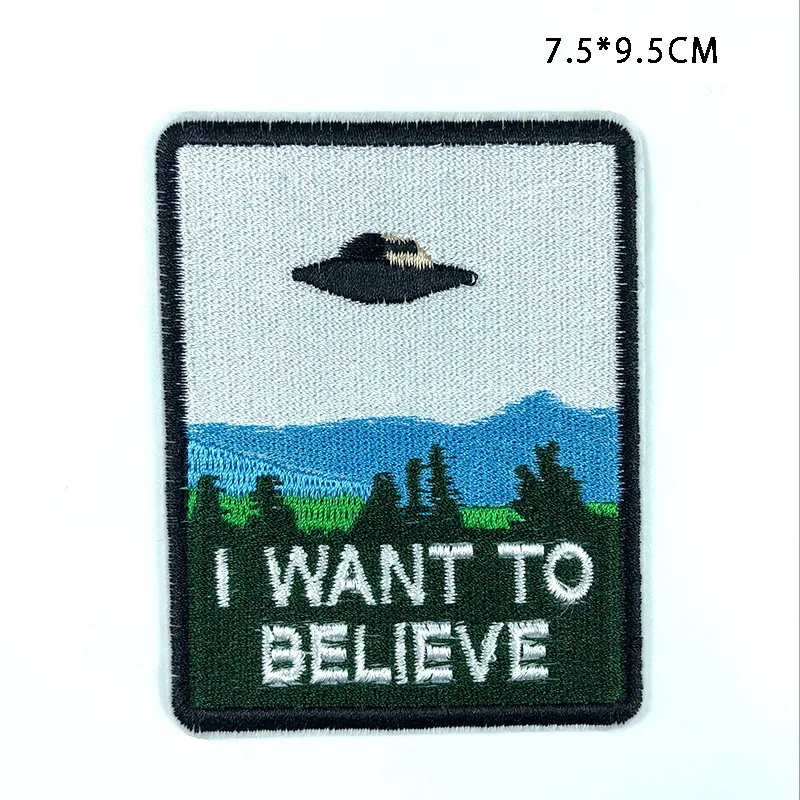 1 шт UFO Planet Parches патчи для Глажка одежды на джинсах полосы наклейки вышитые значки