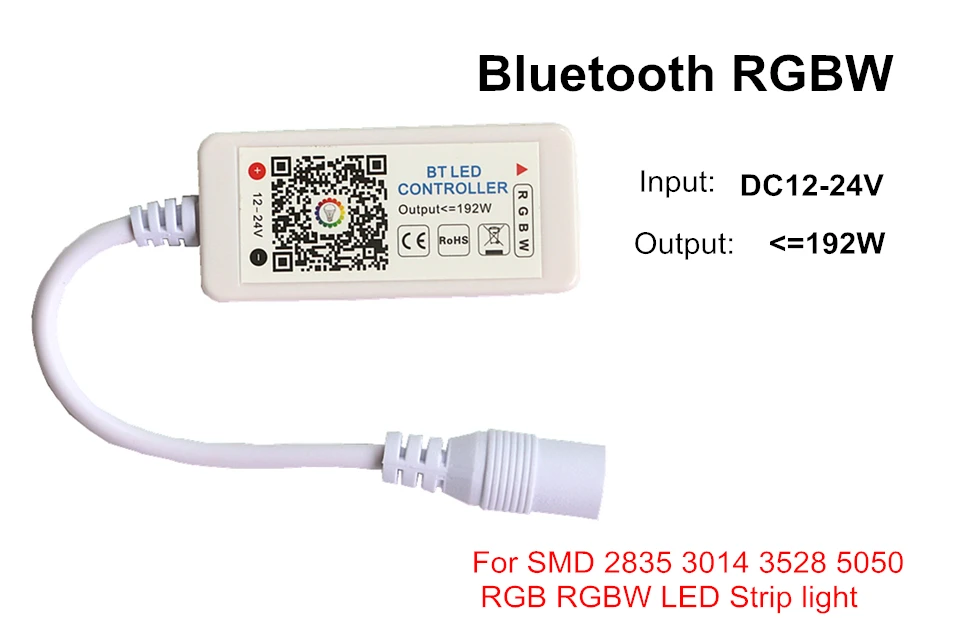 Мини Bluetooth WiFi светодиодный контроллер для 5 в 12 В 24 3528 5050 Одноцветный RGB RGBW WS2811 WS2812B