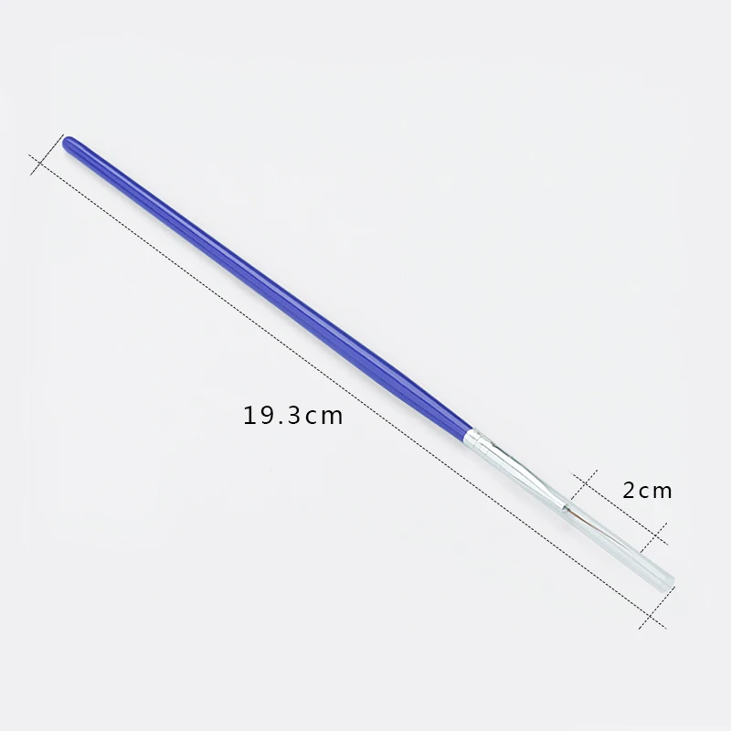Mtssii, новинка, 1 шт., 21 мм, длинная кисть-вкладыш для ногтей, синяя деревянная ручка для рисования, ручка для рисования, инструмент для маникюра, нейл-арта, украшение для ногтей