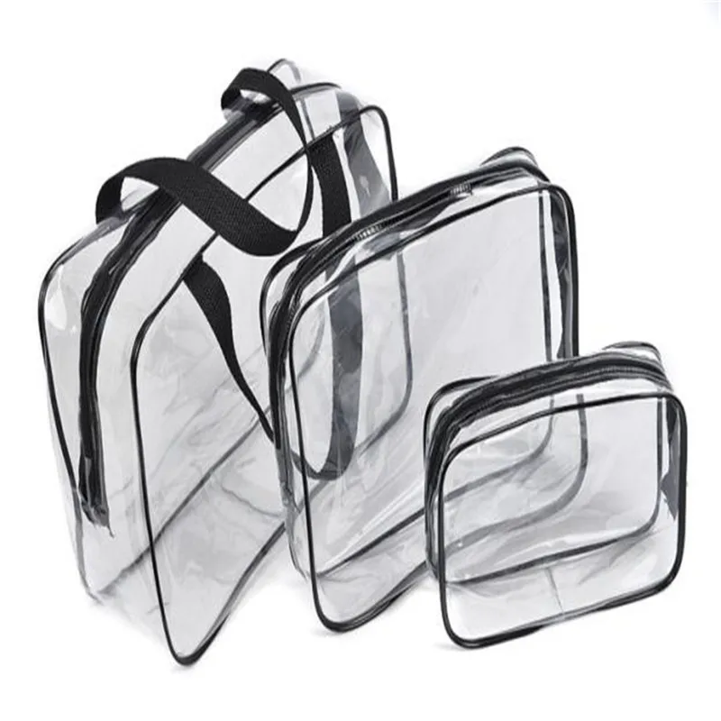 Buy HOT Travel Must Transparent waterproof Bag 3 Piece