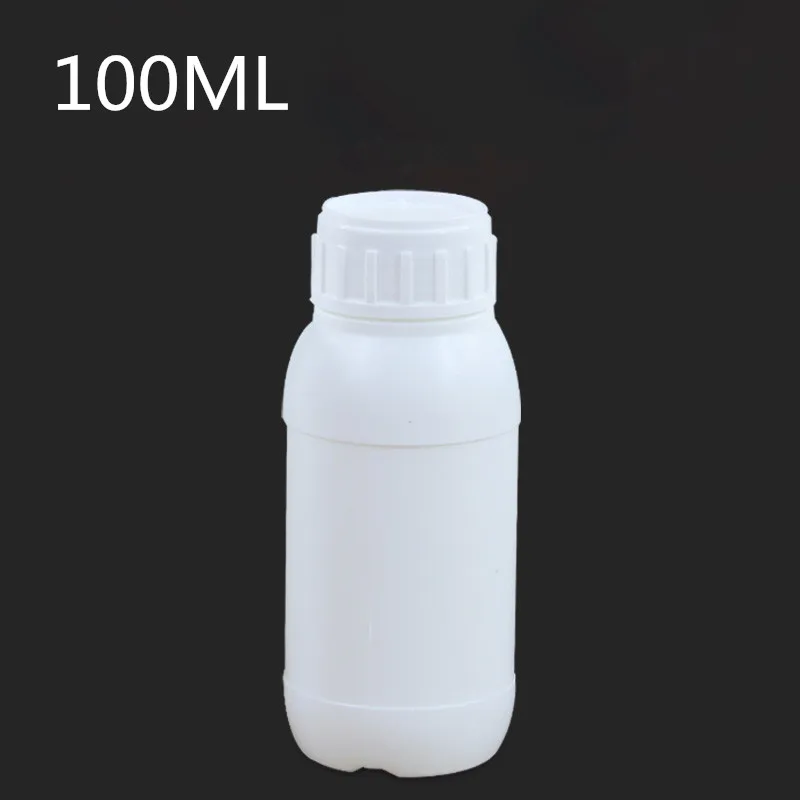 50 шт. белая бутылка с высоким барьером 100 мл пищевая пластиковая бутылка для пестицидов контейнер для упаковки химических растворителей