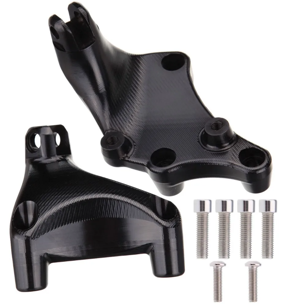 

(Ship from Germany) BLACK PASSENGER PEG MOUNTS FOOT PEGS FOR HARLEY 883 1200 SPORTSTER 2014 New