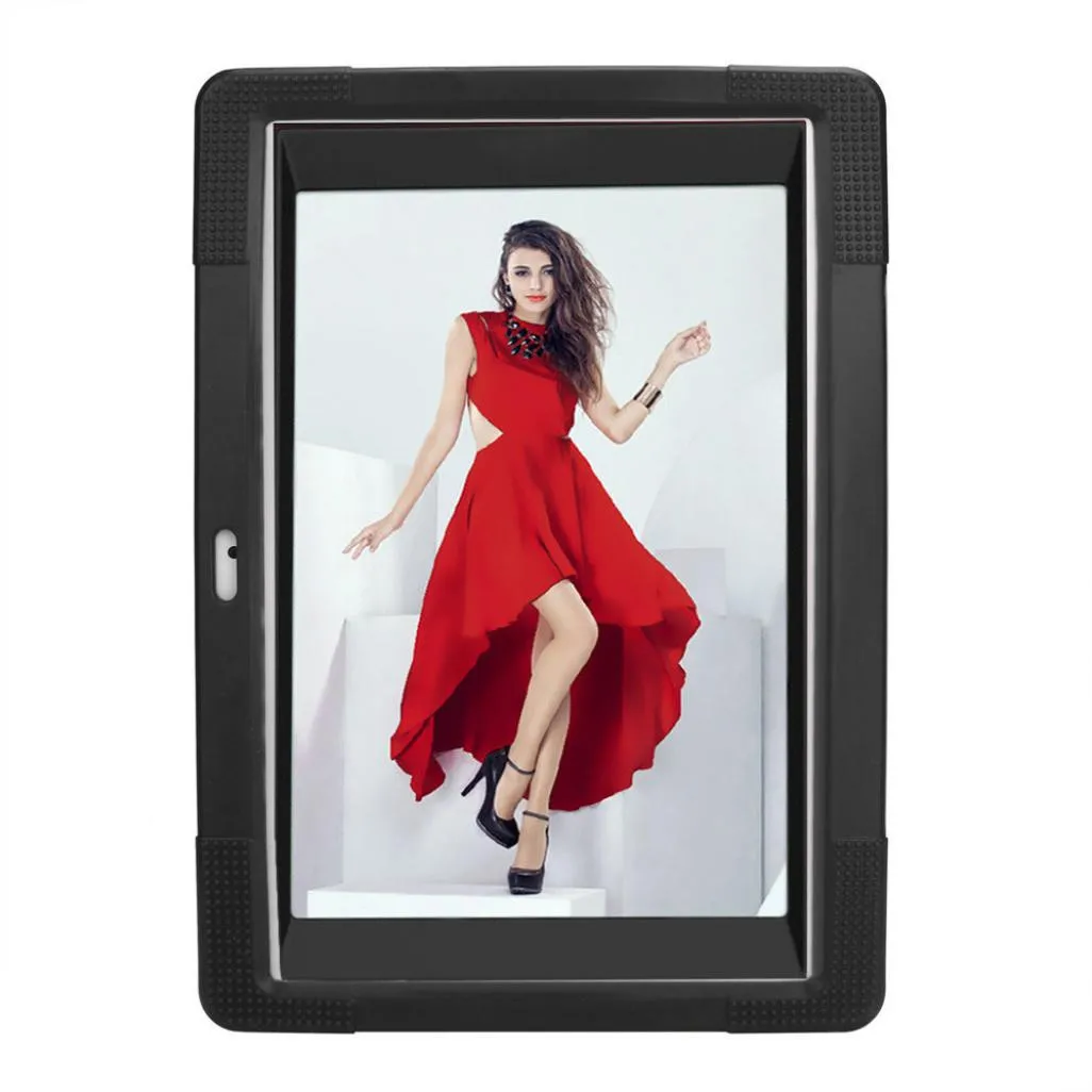 

Drop Resistance Soft High Quality Fashion Universal Silicone Cover Case For 10 10.1 Inch Android Tablet PC + Pencils +Film#ZS
