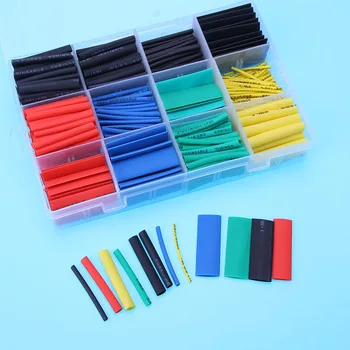 

530pcs/set Heat Shrink Tube Electronic Polyolefin Ratio 2:1 Wrap Wire Cable Sleeve Insulation Heat Shrinkable Tube Assortment