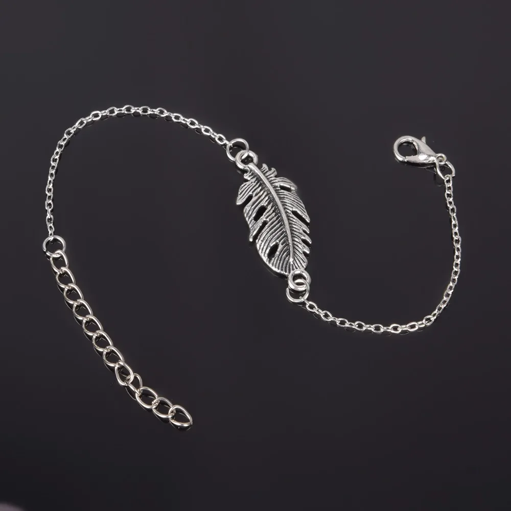 Simple Style Silver Plated Charm Bracelet Jewelry Gift Wedding Banquet Wholesale Top Quality 1 D2 15