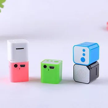 Hot New Portable mini MP3 Player Support Micro TF/SD Card sport small cubed mp3 Stereo Music players Extroverted speaker O3