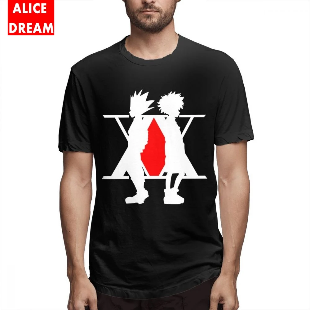 Leorio Kurapica Men's Quality Hunter X Black Summer Newest T Shirt Cheap 100% Cotton Free Shipping Tshirt Risk | Мужская одежда