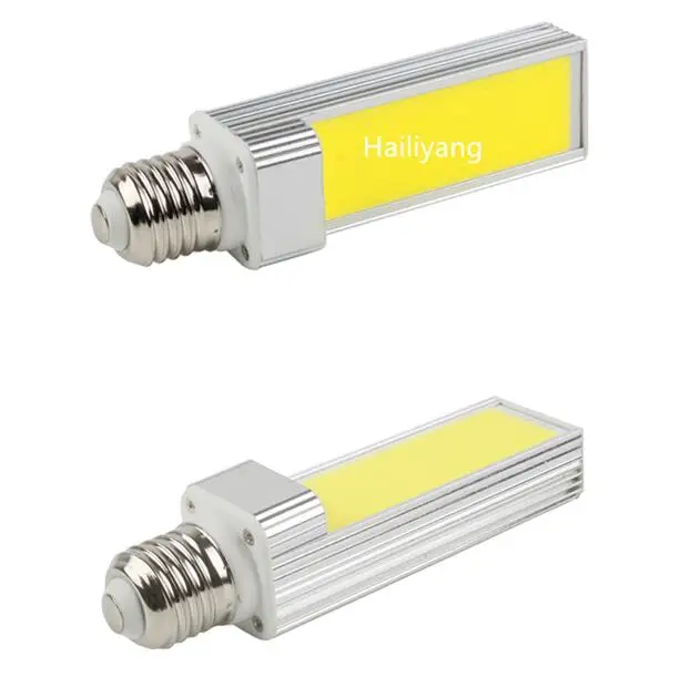 

G24 E27 G23 7W/9W/12W COB LED Corn Light Cold White Warm White Horizontal Plug LED Lamp Bulb 85-265V Free Shipping CE RoHS