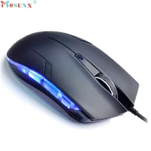 MOSUNX 127x64x39 мм 1,5 м оптический кабель 6 кнопок 1600 Точек на дюйм USB проводной игровой Мышь для компьютерных игр PC ноутбук эргономичная мышь C0612