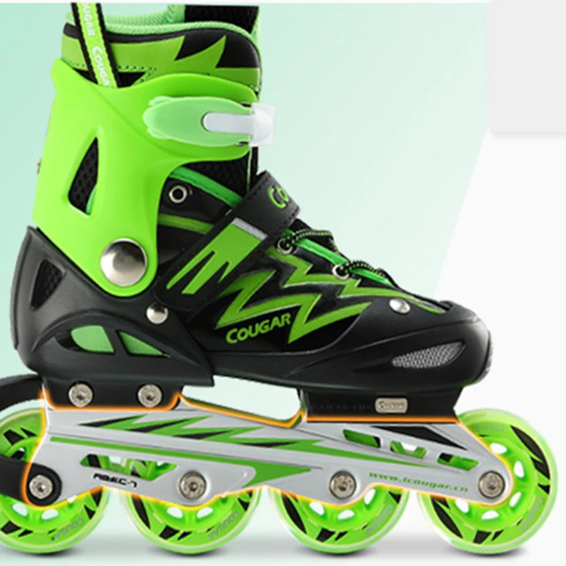 أطفال قابل للتعديل واحد مستقيم صف زلاجات دوارة حذاء مضمنة اليومية الشارع فرشاة التزلج Patines أون لينيا (Fiat Linea للجنسين الطفل هدية IA34