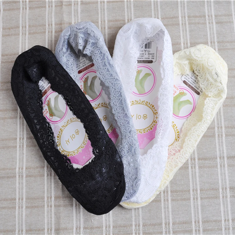 

Summer Ultra-thin Socks women invisible Slip Socks super breathable sexy lace Sock 1 pair suit for women's pumps shoes
