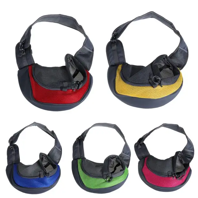Breathable Dog Front Slings Carrying Bags Mesh Comfortable Travel Shoulder Bag For Dog Puppy Cat Small Pets Backpack Carriers
