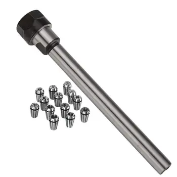 

CNC C12-ER11A-100L Straight Shank Chuck Spring Collets for Drilling Milling Pack of 14
