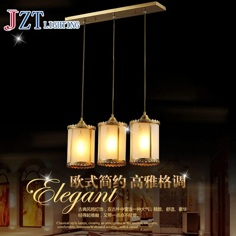 

T European Style Copper Pendant Lights For Restaurant Bar Sweety Creative Drop Light With LED Bulbs For Dining Room Best Price