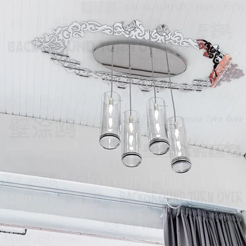 

DIY Creative ornate carving pattern decorative frame acrylic mirror wall sticker bedroom decor living room ceiling sticker R202
