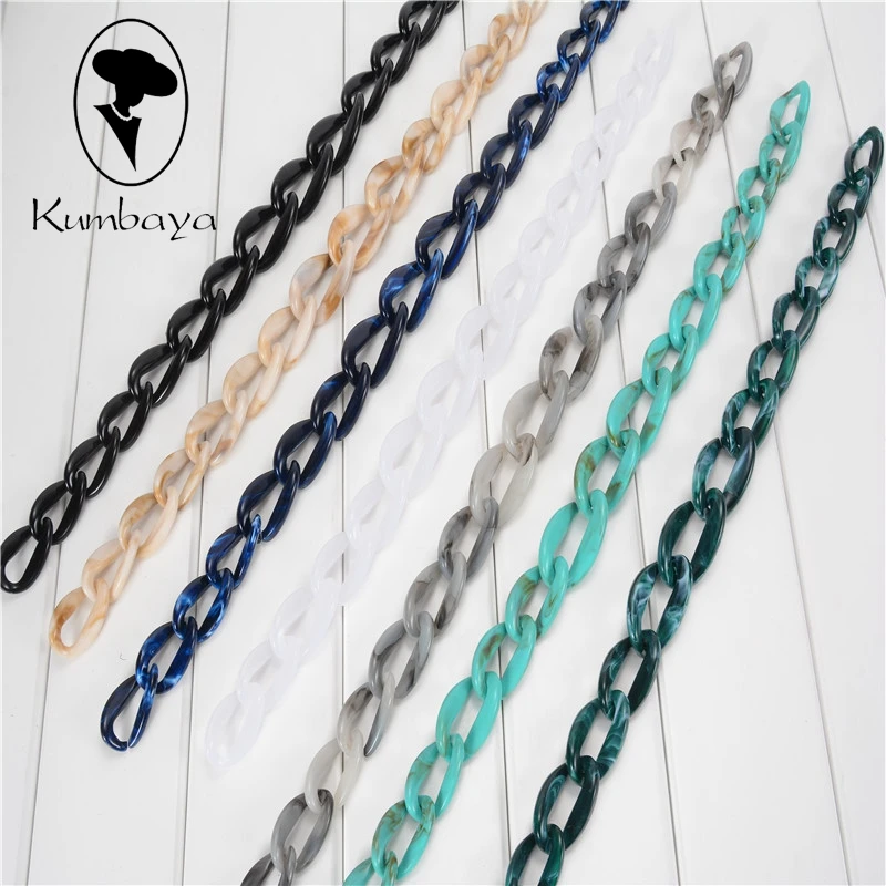 

Top-rated 0.6 Meter Acrylic Necklace Strand Parts Linked Bag Chains Women Jewelry DIY Accessories Glasses Chains Components N020