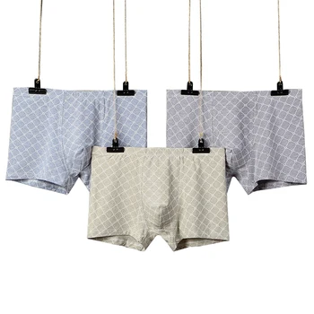 

3 Colors Male Boxers Men Boxer Panties Underpants Trunk New Cotton Shorts Man Sexy Plus Size High Quality 2019 Newest