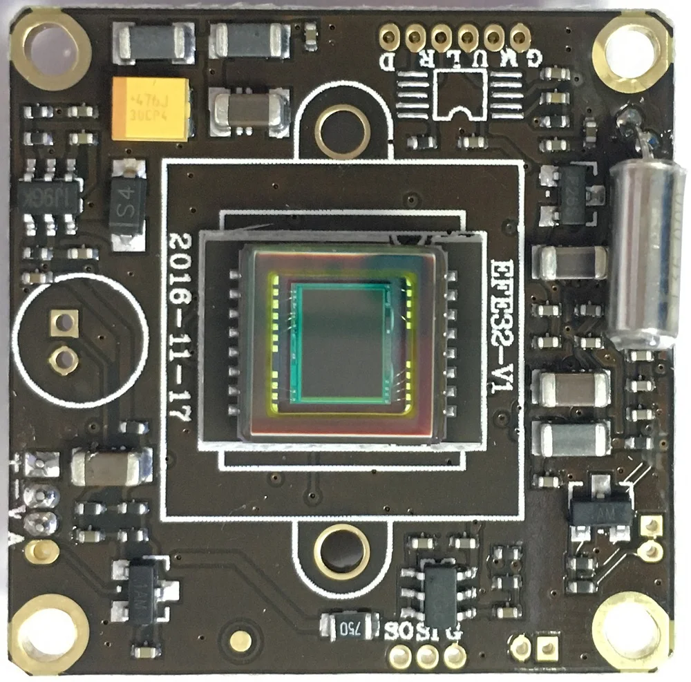Модуль камеры видеонаблюдения маленького размера 32x32 мм Φ 1/3 &quotSony CCD Плата