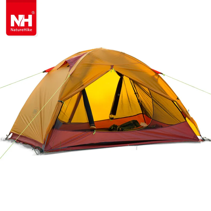 Naturehike  two person Windproof Waterproof Anti UV Double Layer Tent 20D Silicone Ultralight Outdoor Hiking Camping Tent
