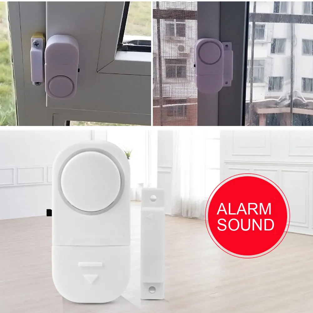 

Magnetic Sensors Wireless Window Door Entry Burglar Security Alarm System