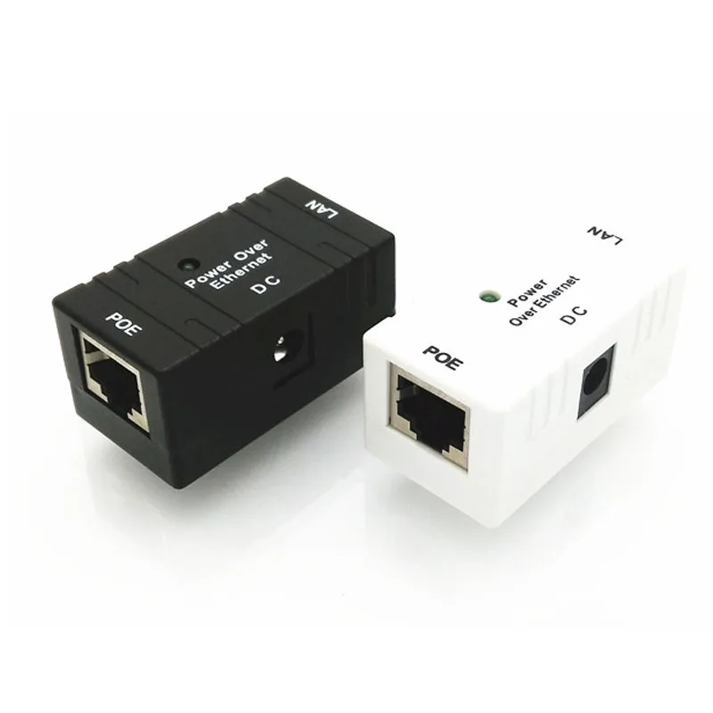 10 штук \ Лот RJ45 Разъем 12 V 1A POE инжектор Мощность более коммутатора Ethernet адаптер POE001 для POE Камера HD насос для байка, велосипеда