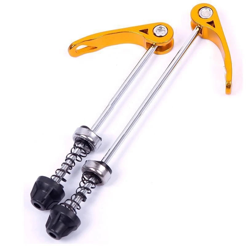 

2Pcs Bike Bicycle Wheel Hub Skewers Quick Release Bolt Lever Axle Kit ~Durable