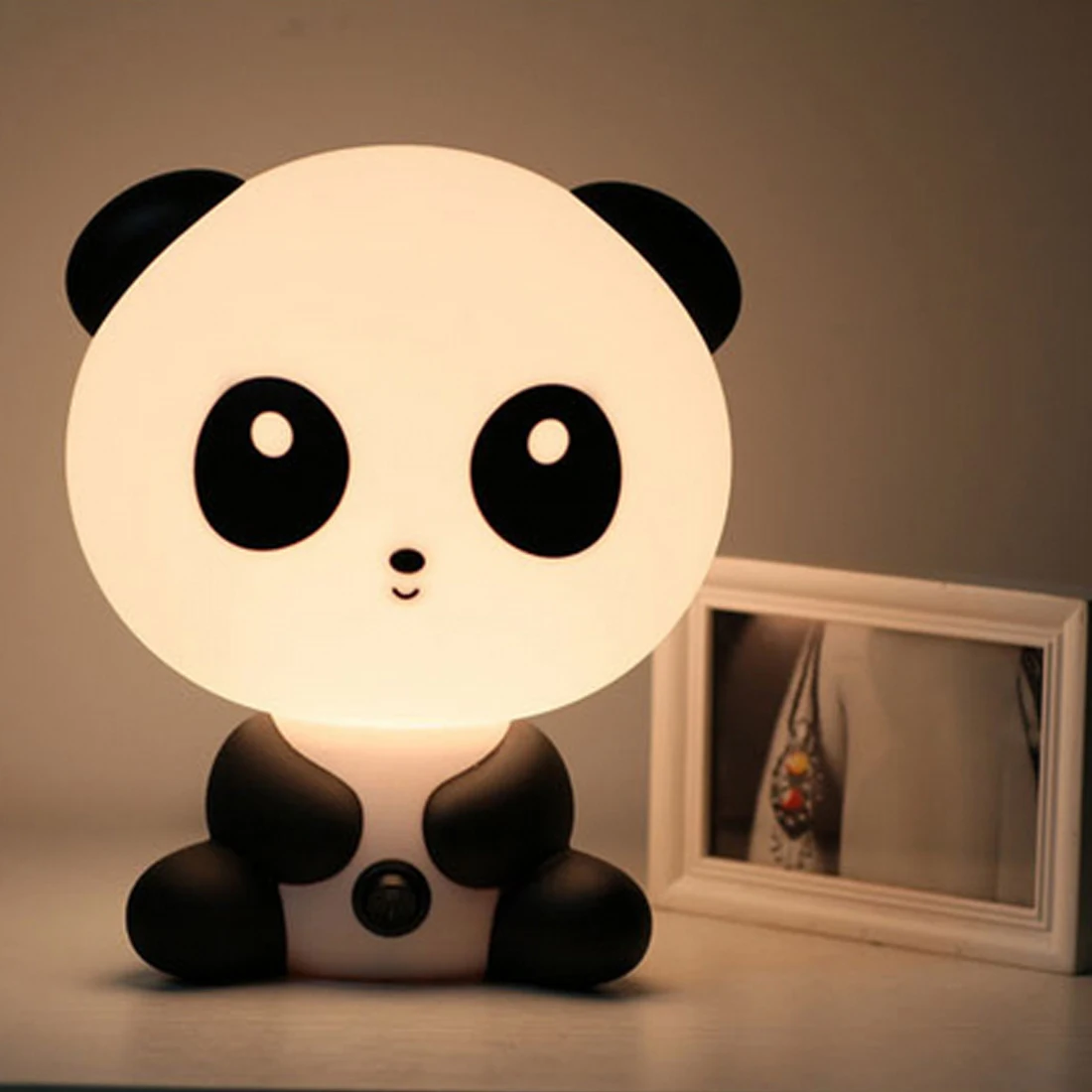 

Cartoon Pets Dog Panda PVC Plastic Sleep LED Kid Lamp Bulb Nightlight EU Plug Baby Bedroom Lamps Night Light for Children