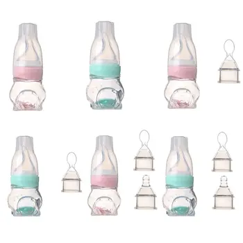 

1 Set New Baby Squeezed Medicine Feeder Kids Portable Silicone Products Anti-choke Nipple Type Rice Paste Water Feeding Newborn