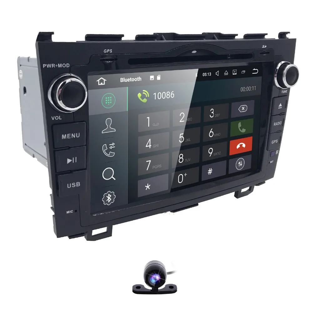 Clearance Android 8.0 HD 1024*600 Car DVD Player Radio For Honda CRV 2007 2008 2009 2010 2011 4G WIFI GPS Navigation Head Unit 2 din 2GRAM 3