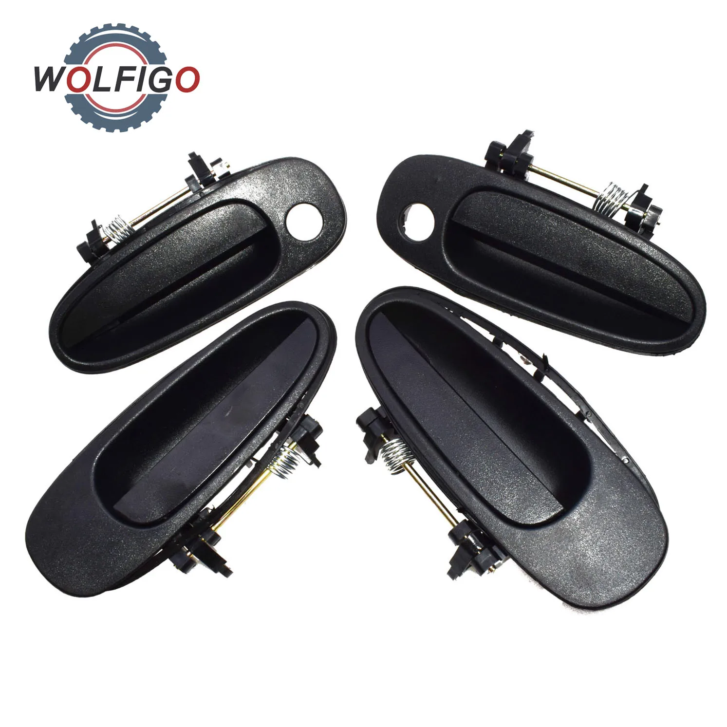 

WOLFIGO Outside Door Handle Front Rear Left Right 6922012160 69220-12170 69240-12140 For Geo Prizm Toyota Corolla 1993-1997