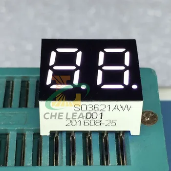 

White 2 Bits 0.36" 0.36 in. Digital Tube LED Display Module LED Display For Arduino Common Anode