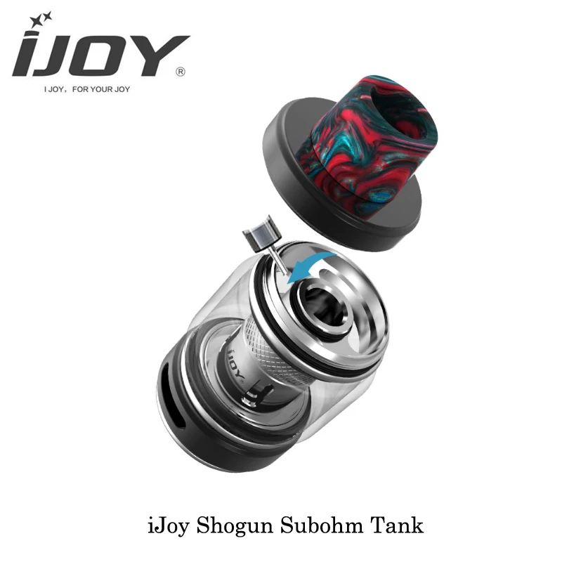 Электронная сигарета iJoy Shogun Sub Ohm бак 5 мл 28 мм диаметр сетки 1 Катушка 0.2ohm 510