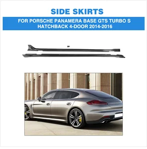 Углеродного волокна автоматического боковые юбки фартуки подбородка комплект охранник для Porsche Panamera базы GTS Turbo S хэтчбек 4 двери 2014 -2016