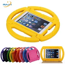 Мультфильм 3D колеса дети ручка Обложка для IPad Mini 1 2 3 4 мягкая пена EVA противоударный стенд держатель чехол для IPad Mini 4+ Стилус бесплатно