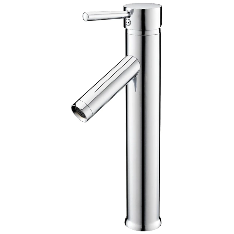 

High Single Lever Washbasin Mixer Tap Faucet Washbasin Highly Extended Washbasin Single Lever Mixer Chrome Bath Bathroom Strai