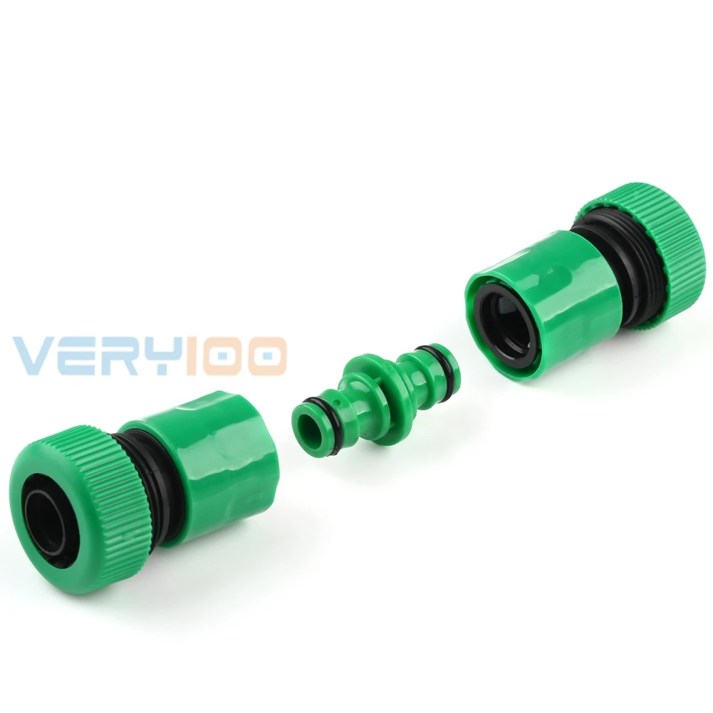 2pcs Lot Plastic 3\4" Water Pipe Tube Hose Coupler Plumbing Connector